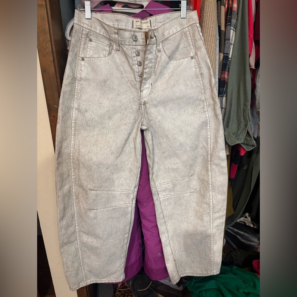 Free people barrel jeans